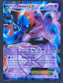 Pokemon Deoxys EX Team Plasma 53/116 PLF Plasma Freeze LP/NM - Image 1