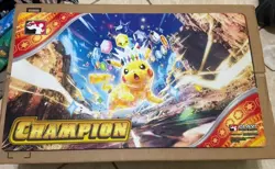 Play! Pokemon Tera Pikachu League Cup Champion Playmat TCG Play Mat Brand New - Image 1