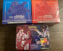Pokemon Sword and Shield Battle Styles Elite Trainer Box TWO EACH And Lunch Box 820650808357 - Image 1