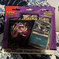 Pokemon Ascended Heroes Tech Sticker Pack Gastly - Sealed In Box - Image 1