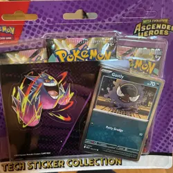 Pokemon TCG Ascended Heroes 3 Pack Blister Gastly | Brand New Sealed - Image 1