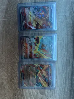 Team Rocket's Moltres ex Destined Rivals Stamp UPC Set Pokemon TCG 229/182 NM x3 - Image 1