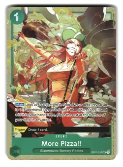 More Pizza!! OP07-037 Best Selection Vol 4 One Piece Card - Image 1