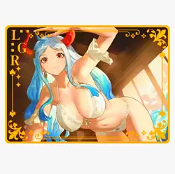 Waifu Anime Cards TCG | One Piece - Yamato [ METAL CARD ] GP | Sexy Hentai Girl - Image 2