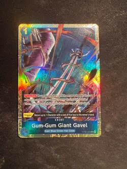 Gum-Gum Giant Gavel - OP03-055 - Promo - One Piece Card Game - Best Vol2 N/M - Image 1
