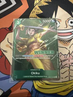 One Piece TCG, Okiku OP01-035 (Winner Pack Vol. 4 Alt Art), NM - Image 1