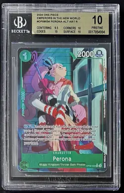 BGS 10 One Piece OP09-034 R* Perona Alt Art - English- Emperors in the New World - Image 1