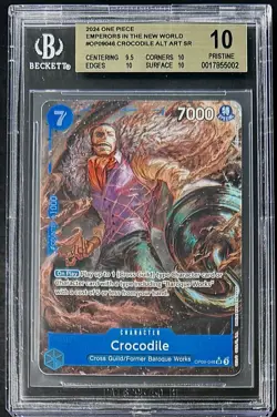 BGS 10 One Piece OP09-046 SR* Crocodile Alt Art - English - Emperors New World - Image 1