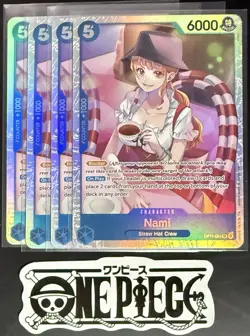 4x One Piece OP11-054 SR Nami - English - Foil - Playset - TCG - NM/M - Image 1