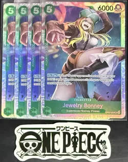 4x One Piece OP07-026 SR Jewelry Bonney - English - Foil - Play Set - NM/M - Image 1