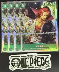 4x One Piece ST16-004 SR Shanks - English - Foil - Playset - TCG - NM/M - Image 1