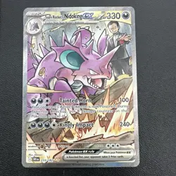 Pokemon TCG Team Rocket’s Nidoking 233/182 SIR - Sv10: Destined Rivals - Image 1