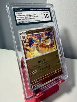 Flareon (Poke Ball Pattern) 136/165 Sv2a: Pokemon Card 151 Holo (JPN) CGC 10 - Image 3