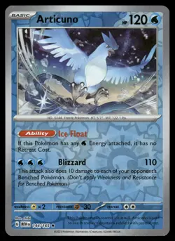 Articuno Reverse Holo NM 144/165 Scarlet & Violet 151 Pokemon Card - Image 1