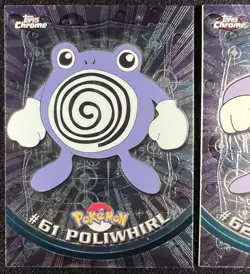 2000 Pokemon Topps Chrome Poliwrath #62 + Poliwhirl #61 - NM - Image 2