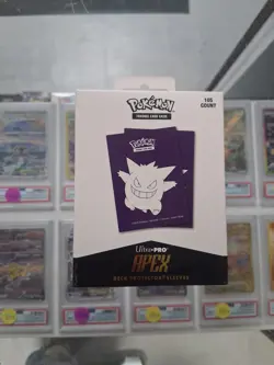 NEW Ultra Pro Elite Series Pokemon TCG Gengar 105ct Apex Deck Protector Sleeves - Image 1