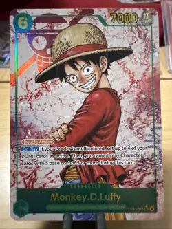 Monkey D. Luffy OP13-118 Alt Art Secret Rare (SEC) NM/M One Piece TCG English - Image 1