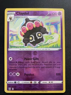 Pokemon TCG Sword & Shield Battle Styles - 058/163 Claydol Card HOLO Reverse - Image 2