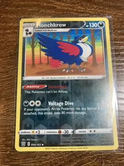 Pokemon TCG Honchkrow Sword & Shield - Battle Styles 094/163 Reverse Holo... - Image 1