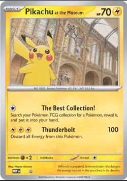 Pokemon Pikachu At The Museum Promo Card - Read Below -Int. Shipping✅ - Image 1
