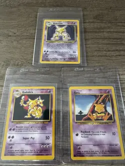 Alakazam Holo Pokemon TCG Base Set Card 1/102 Abra Kadabra Raw Ungraded - Image 1