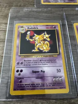 Alakazam Holo Pokemon TCG Base Set Card 1/102 Abra Kadabra Raw Ungraded - Image 3