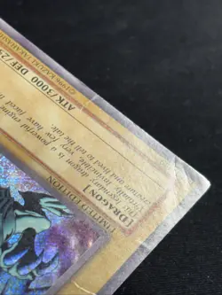 Blue Eyes White Dragon BPT-003 Yu-Gi-Oh Limited Secret Rare Card Played Damaged - Image 3