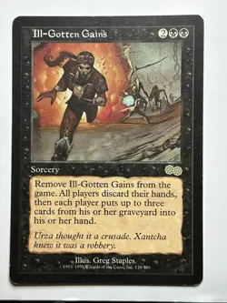 Ill-Gotten Gains Urza's Saga 138 Regular MTG Card MP-LP - Image 1