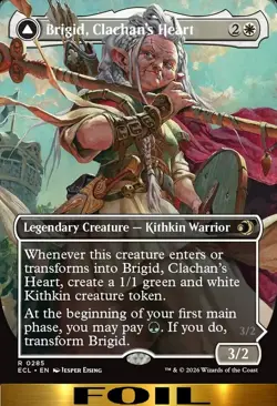Brigid, Clachan's Heart ** FOIL BORDERLESS ** #285 - Lorwyn Ecliped - NM MTG - Image 1