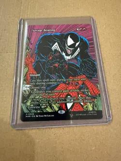 Savage Beating 0026 (Borderless) Marvel Universe Eternal-Legal Regular MTG - Image 3