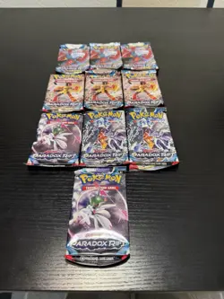 Pokemon TCG: Scarlet and Violet Paradox Rift Booster Pack Lot Of 10🔥 - Image 1
