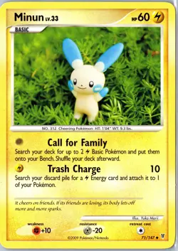 Pokemon tcg: Supreme Victors Minun #71 Base - NM Uncommon .VO5 - Image 1