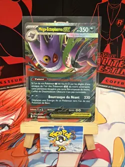 CARTE POKEMON MEGA ECTOPLASMA EX 056/094 ME02 FLAMMES FANTASMAGORIQUES FR NM - Image 1