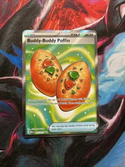 Pokemon TCG Buddy-Buddy Poffin 167/132 Mega Evolutions Secret Rare NM Condition - Image 1