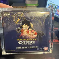 One Piece Romance Dawn OP-01 English Booster Box BLUE BOTTOM - Factory Sealed - Image 1