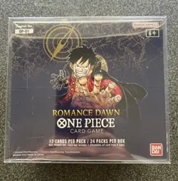 One Piece OP-01 Romance Dawn BLUE BOTTOM WAVE 1 Booster Box FACTORY SEALED New. - Image 1