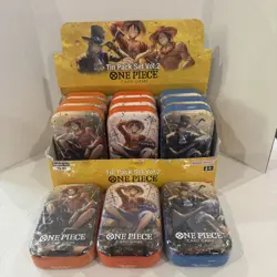One Piece - TCG - Tin Pack Set Vol.2 TS-02 - Set of 12 tins - In Hand - Image 1