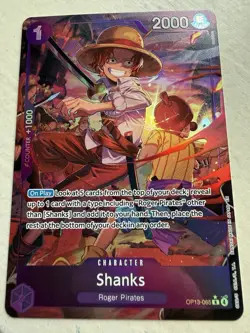 One Piece TCG Shanks (065) (Alternate Art) OP13-065 Carrying On His Will Foil - Image 1