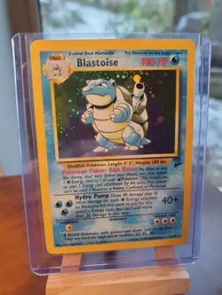 Blastoise Base Set 2 2/102 Holo Pokemon TCG Card 1999-2000 Vintage Sleeved Vgc - Image 2