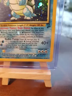 Blastoise Base Set 2 2/102 Holo Pokemon TCG Card 1999-2000 Vintage Sleeved Vgc - Image 5