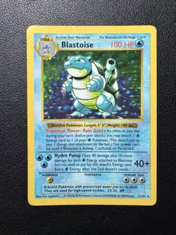 Blastoise 2/102 Holo Shadowless 1999 Base Set Pokemon Card TCG SLIGHT CREASE - Image 1