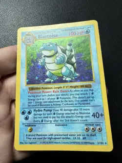Blastoise 2/102 Holo Shadowless 1999 Base Set Pokemon Card TCG SLIGHT CREASE - Image 3