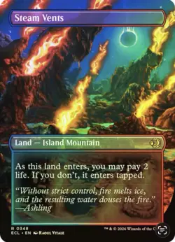Steam Vents (0348) (Borderless) (Foil) Lorwyn Eclipsed ECL FREE SHIPPING - Image 2