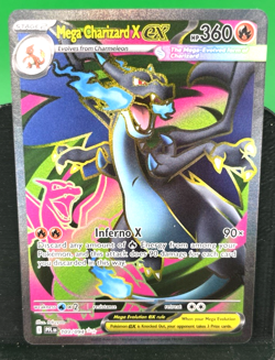 Mega Charizard X ex 109/094 Me02: Phantasmal Flames Holo Beautiful Card! - Image 2