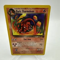 Dark Charmeleon Vintage Team Rocket Non Holo Pokemon Card 32/82 LP - Image 1