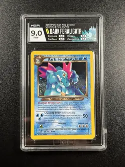 2002 Pokemon Neo Destiny Dark Feraligatr Holo Card 5/105 Unlimited HGA 9 PSA - Image 1