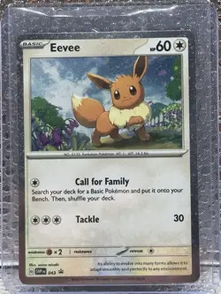 Pokemon TCG Eevee 043 Sv: Scarlet & Violet Promo Cards Holo - Image 1