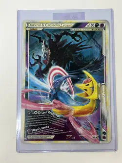 Darkrai & Cresselia Legend JUMBO Oversized Promo Card with Toploader NM - Image 1