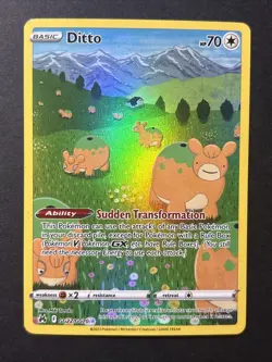 Ditto Gg20/GG70 Galarian Gallery Crown Zenith Full Art Holo Rare Pokemon Card - Image 1