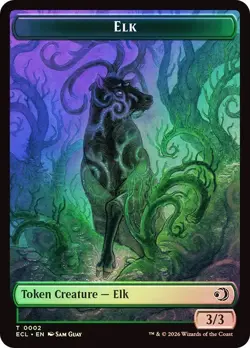 Elk / Mutavault Token Foil Lorwyn Eclipsed NM MTG - Image 1